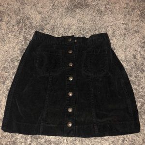 Brandy Melville Corduroy Button Up Skirt